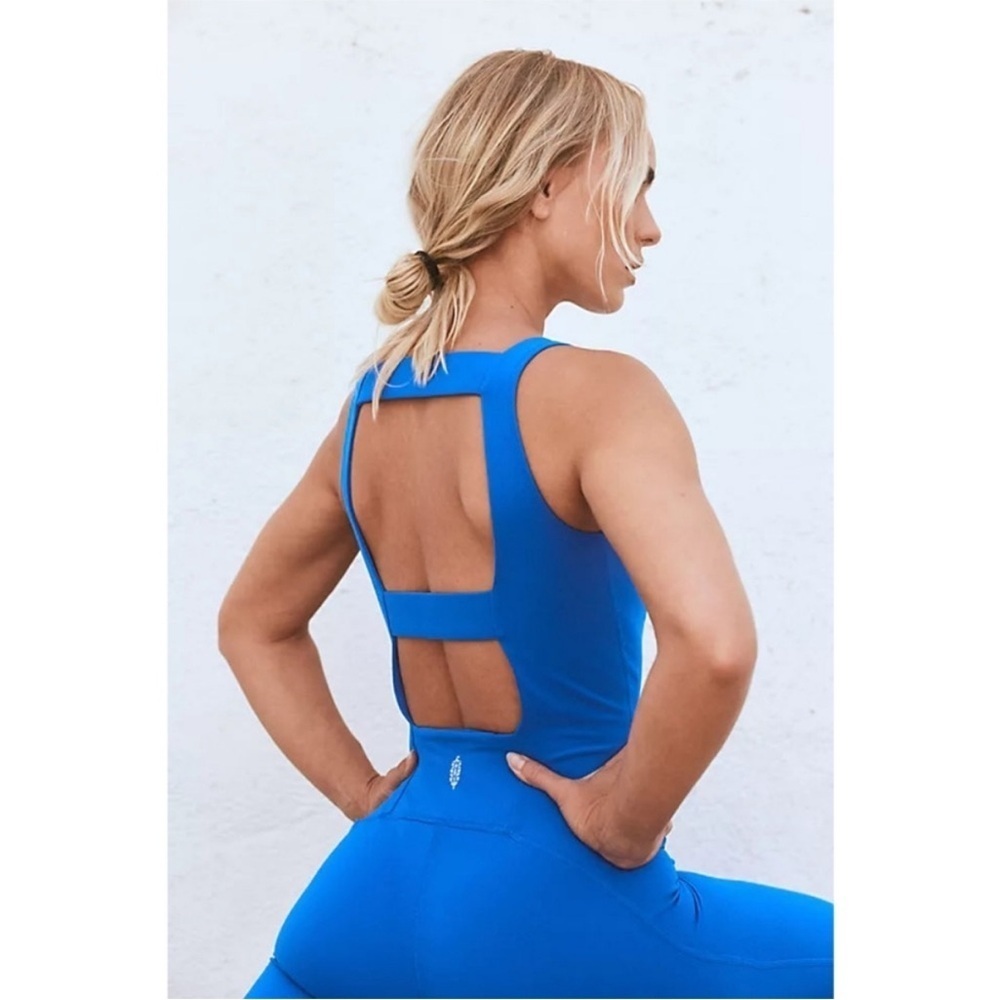 Free People Movement Never Better One-Piece in Electric Cobalt Blue - Picture 5 of 13